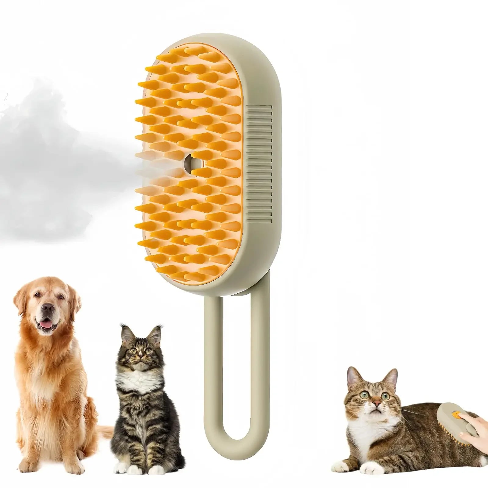 🐾 3-in-1 Steamy Brush for Dogs & Cats