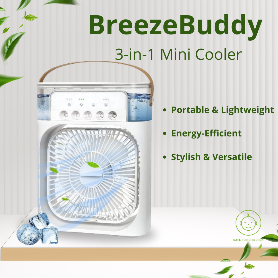 BreezeBuddy 3-in-1 Mini Cooler